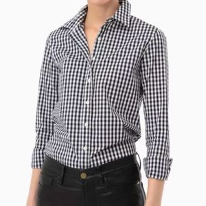 Black Gingham Button Down
